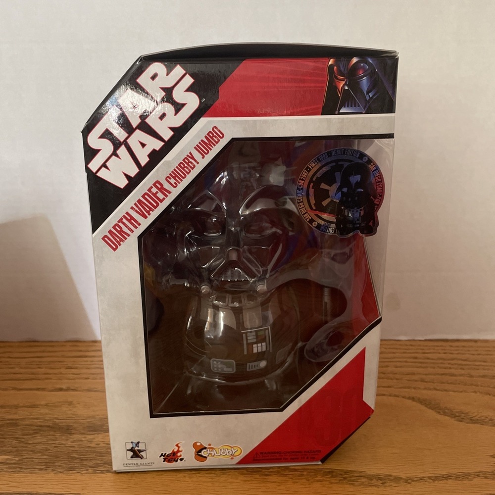 2007 HOT TOYS STAR WARS DARTH VADER CHUBBY JUMBO SIZE 8.5" Brand New